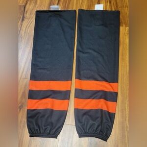 Pro Stock Ice Hockey Socks Adult 30” 32” Black with Red New